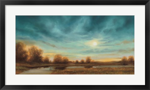 Framed Evening Approaches Print