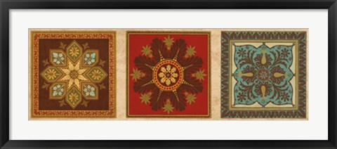 Framed Classical Tiles III Print