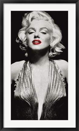 Framed Marilyn in Evening Dress Print