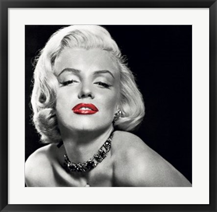 Framed Marilyn Monroe Posing Print