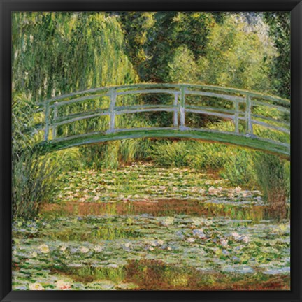 Framed Le pont Japonais, Giverny Print