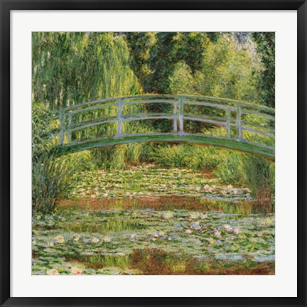 Framed Le pont Japonais, Giverny Print