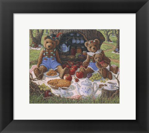 Framed Bentley&#39;s Family Picnic Print