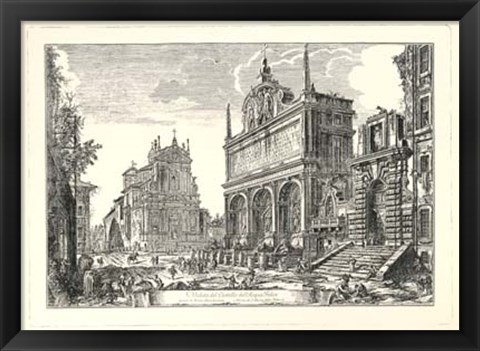 Framed Views of Rome II Print