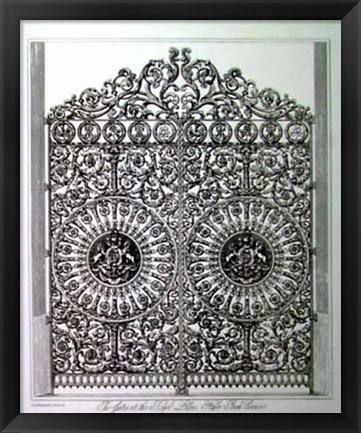 Framed Royal Lodge Gates Print