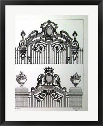 Framed Briseux Gate Print