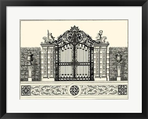 Framed Grand Garden Gate II Print