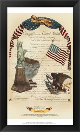 Framed Let Freedom Ring I Print