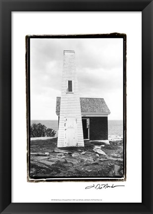 Framed Bell House at Pemaquid Point Print