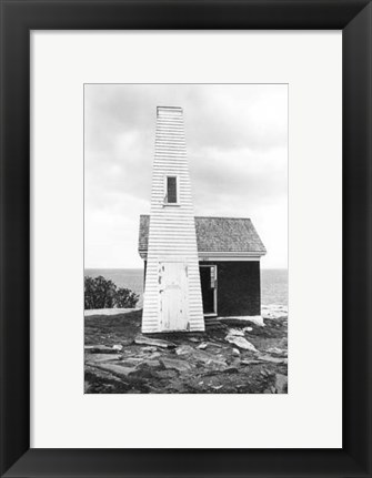 Framed Bell House at Pemaquid Point Print