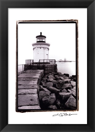 Framed Bug Light, Portland Print