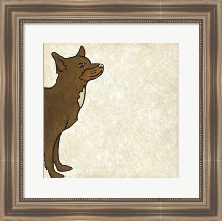 Framed Good Dog V Print