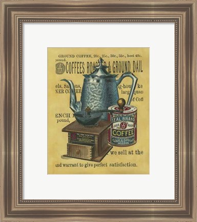 Framed Small Coffee Grounds (IP) Print