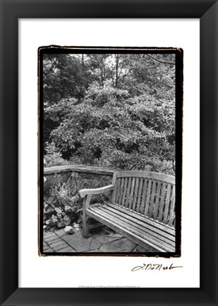 Framed Garden Respite I Print