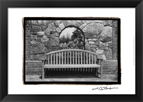 Framed Garden Respite III Print