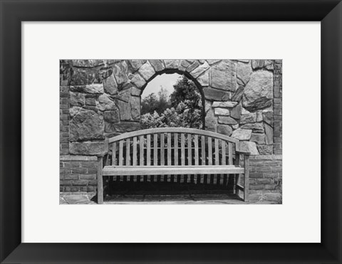 Framed Garden Respite III Print