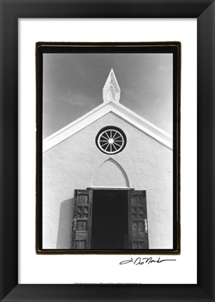 Framed Bermuda Architecture I Print