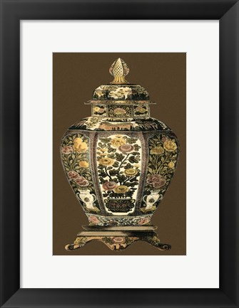 Framed Small Amber Porcelain II (U) Print