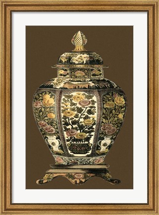 Framed Small Amber Porcelain II (U) Print