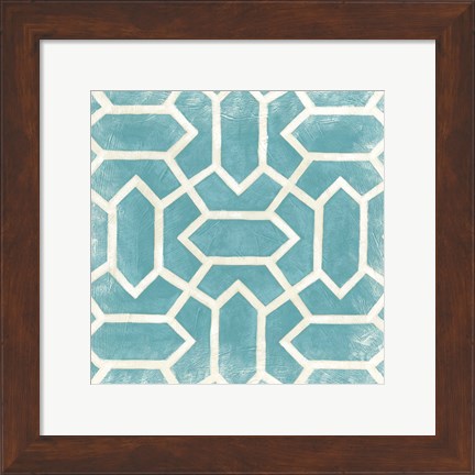 Framed Small Modern Symmetry V Print