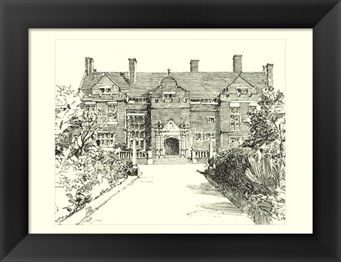 Framed English Architecture I Print