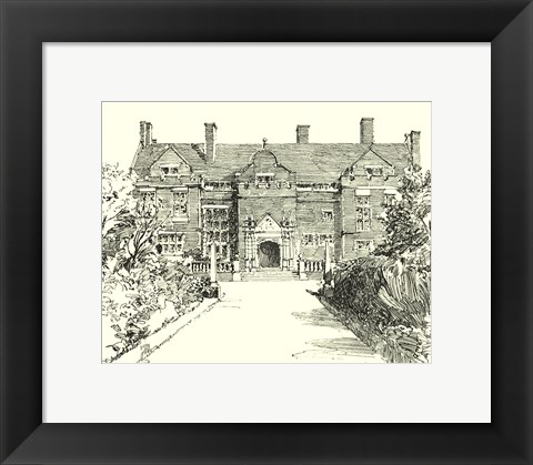 Framed English Architecture I Print