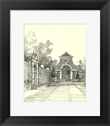 Framed English Architecture V Print