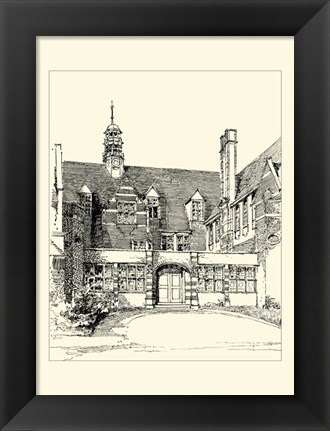 Framed English Architecture VI Print