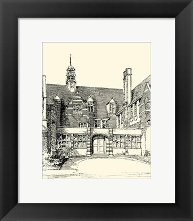 Framed English Architecture VI Print