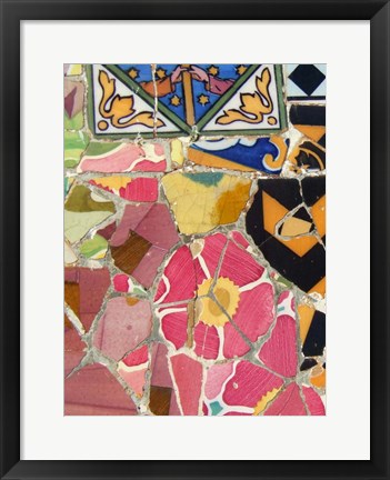 Framed Mosaic Fragments III Print