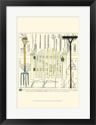 Framed Garden Gate I Print