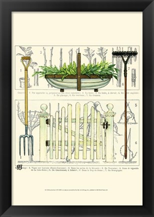 Framed Garden Gate II Print