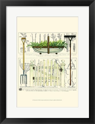 Framed Garden Gate II Print