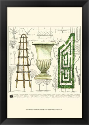 Framed Garden Maze Print