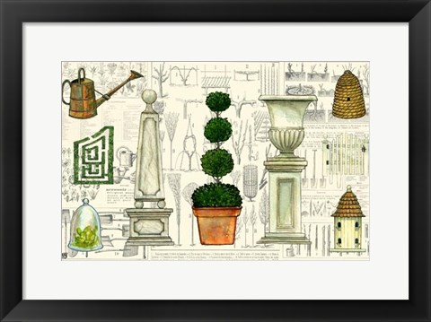 Framed Garden Collection II Print