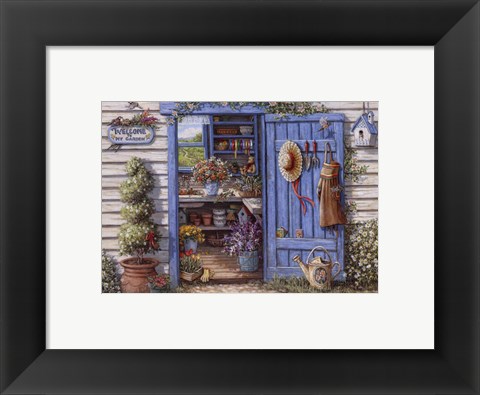 Framed Welcome To My Garden Print