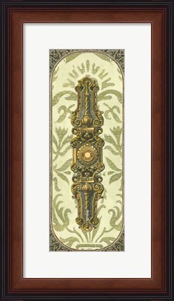 Framed Elegant Escutcheon III Print