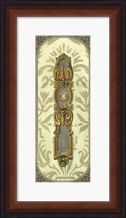 Framed Elegant Escutcheon IV Print