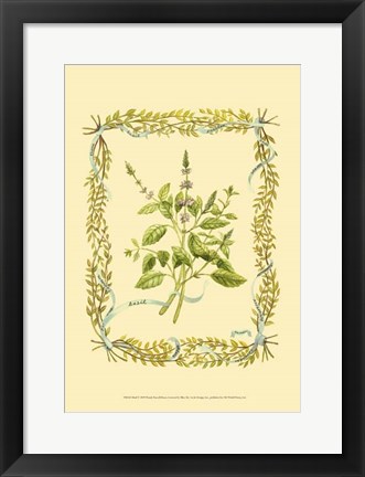 Framed Basil Print