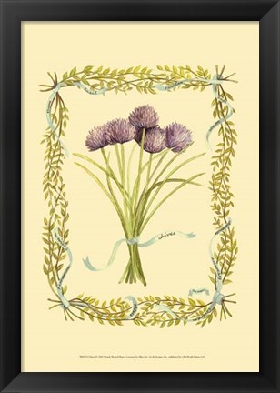 Framed Chives Print