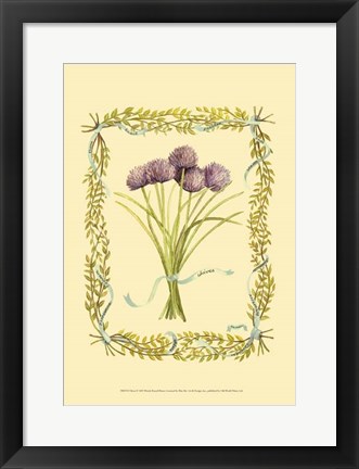 Framed Chives Print