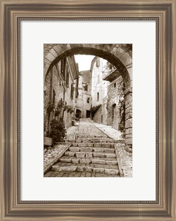 Framed Village Passageway Print