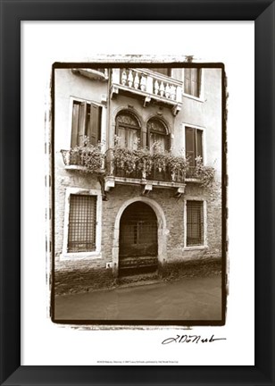 Framed Balcony Doorway Print