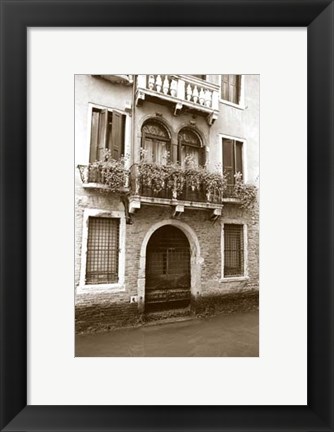 Framed Balcony Doorway Print