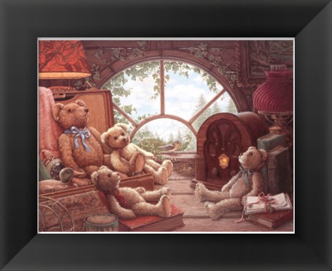 Framed Bears In The Attic Print