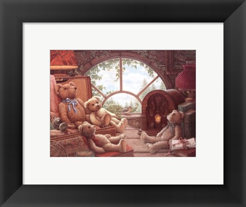 Framed Bears In The Attic Print