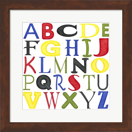 Framed Kid&#39;s Room Letters Print