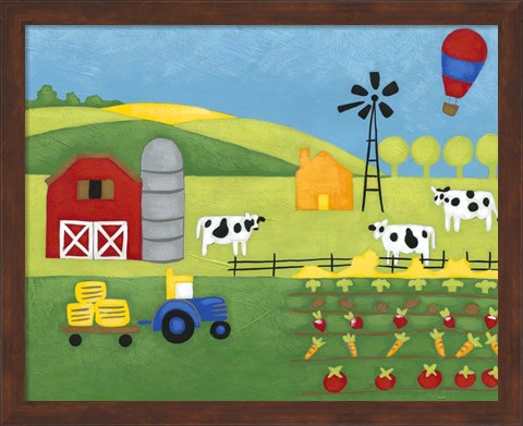 Framed Storybook Farm Print