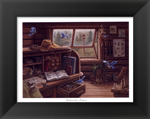 Framed Birdwatchers Retreat Print