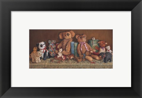 Framed Teddy Bear Collection Print